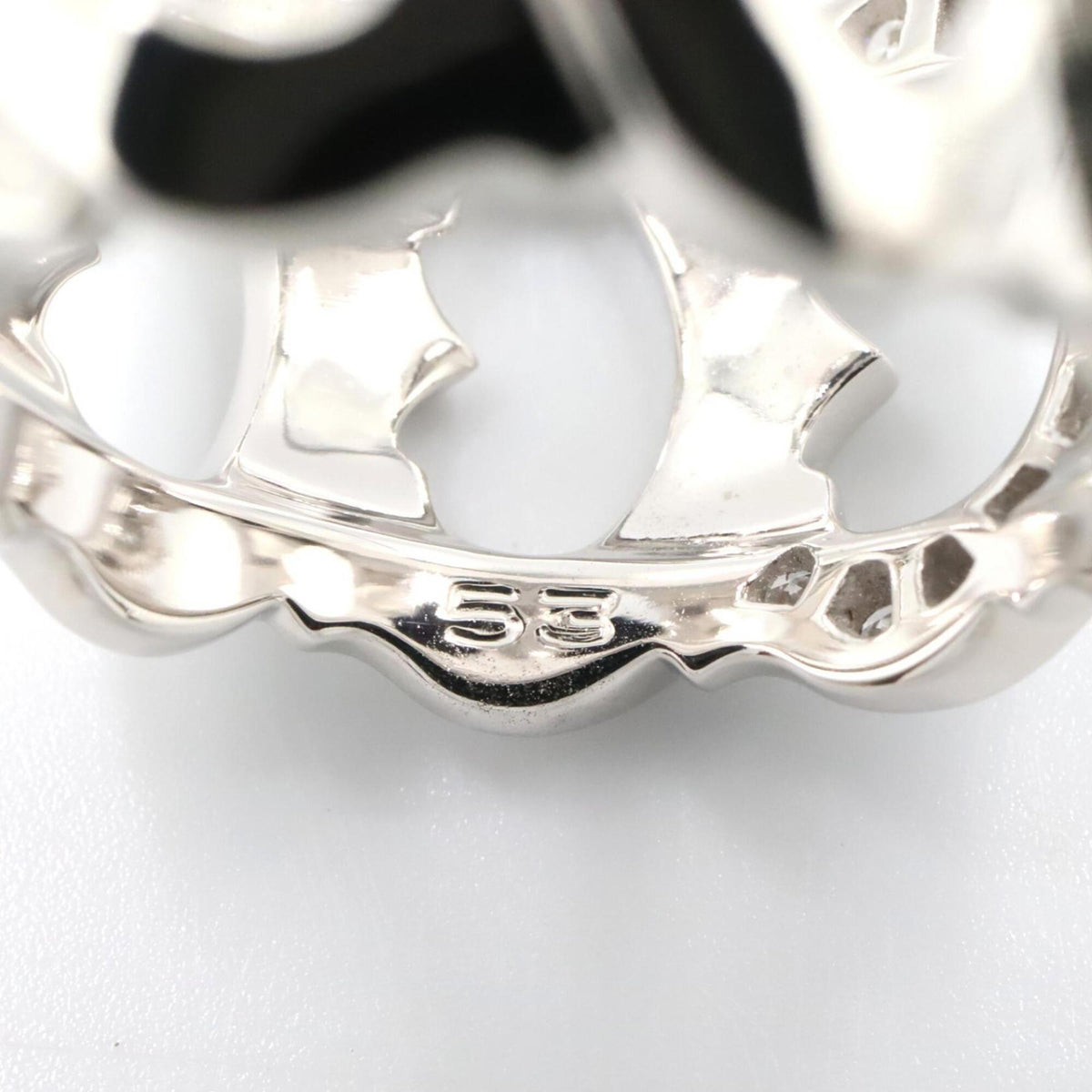 C de Cartier Ring Sterling Silver and 18K White Gold – view 5