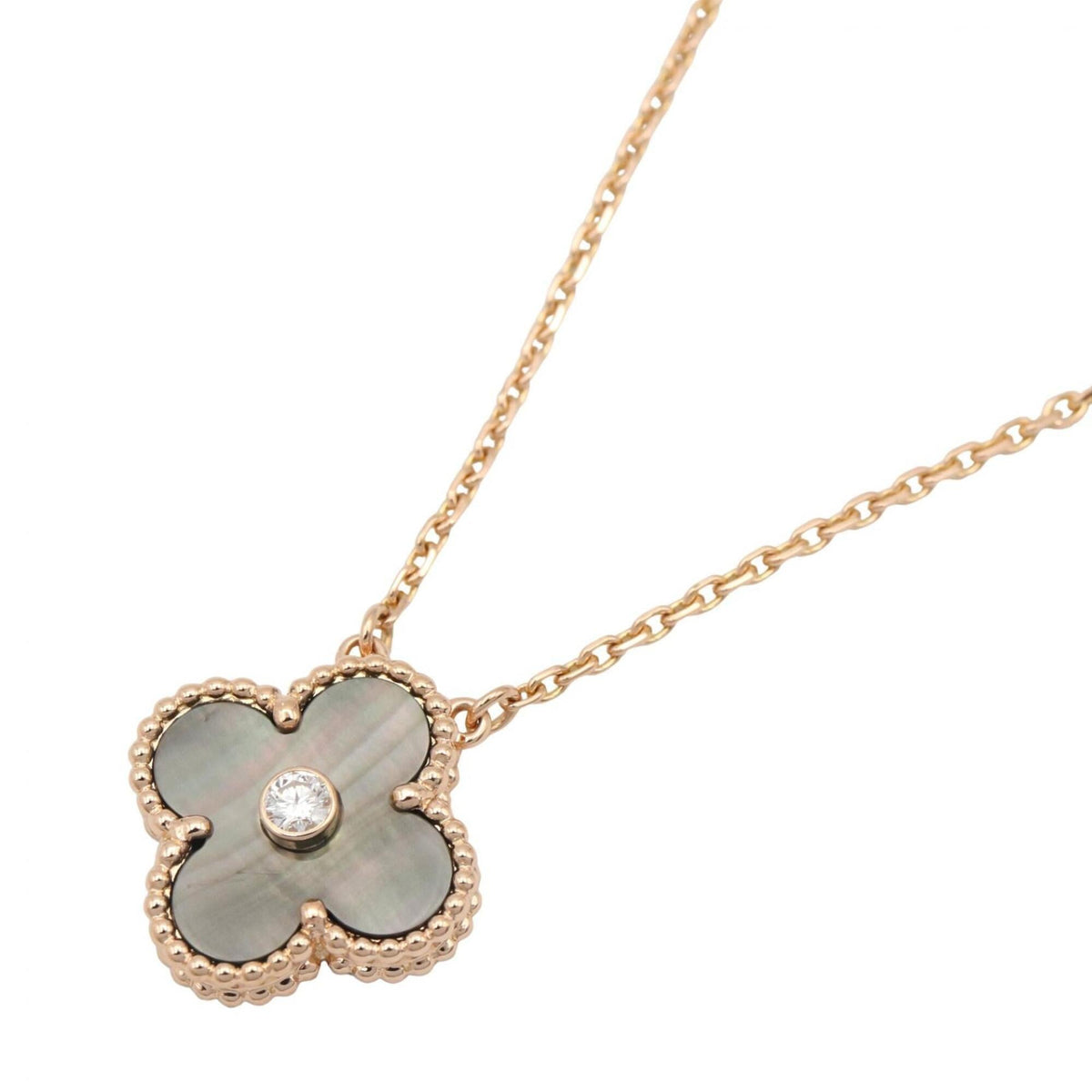 Van Cleef & Arpels Vintage Alhambra Pendant Necklace 18K Rose Gold