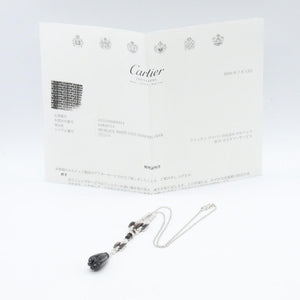 Cartier Pendant Necklace 18K White Gold with Diamond and Onyx - view 5
