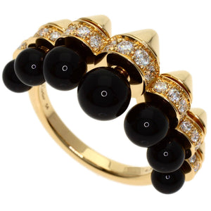 Cartier Ring 18K Rose Gold with Diamond and Onyx - view 1