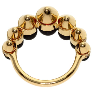 Cartier Ring 18K Rose Gold with Diamond and Onyx - view 4
