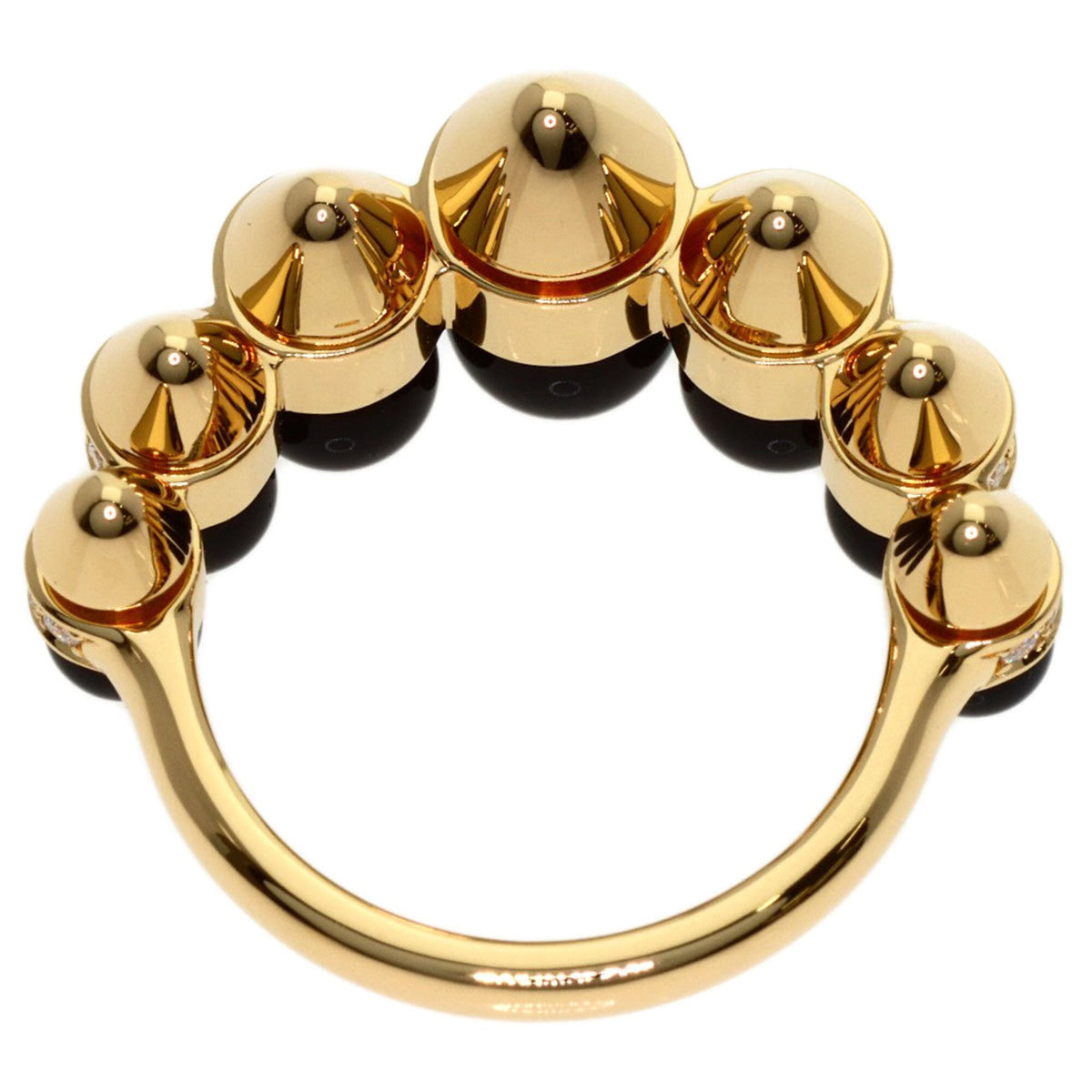Cartier Ring 18K Rose Gold with Diamond and Onyx – view 4