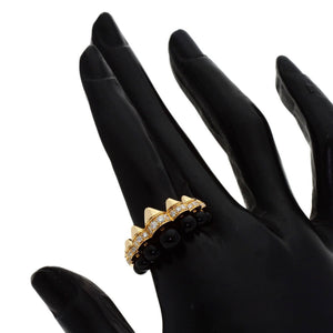 Cartier Ring 18K Rose Gold with Diamond and Onyx - view 7