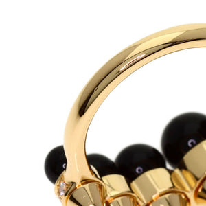 Cartier Ring 18K Rose Gold with Diamond and Onyx - view 8
