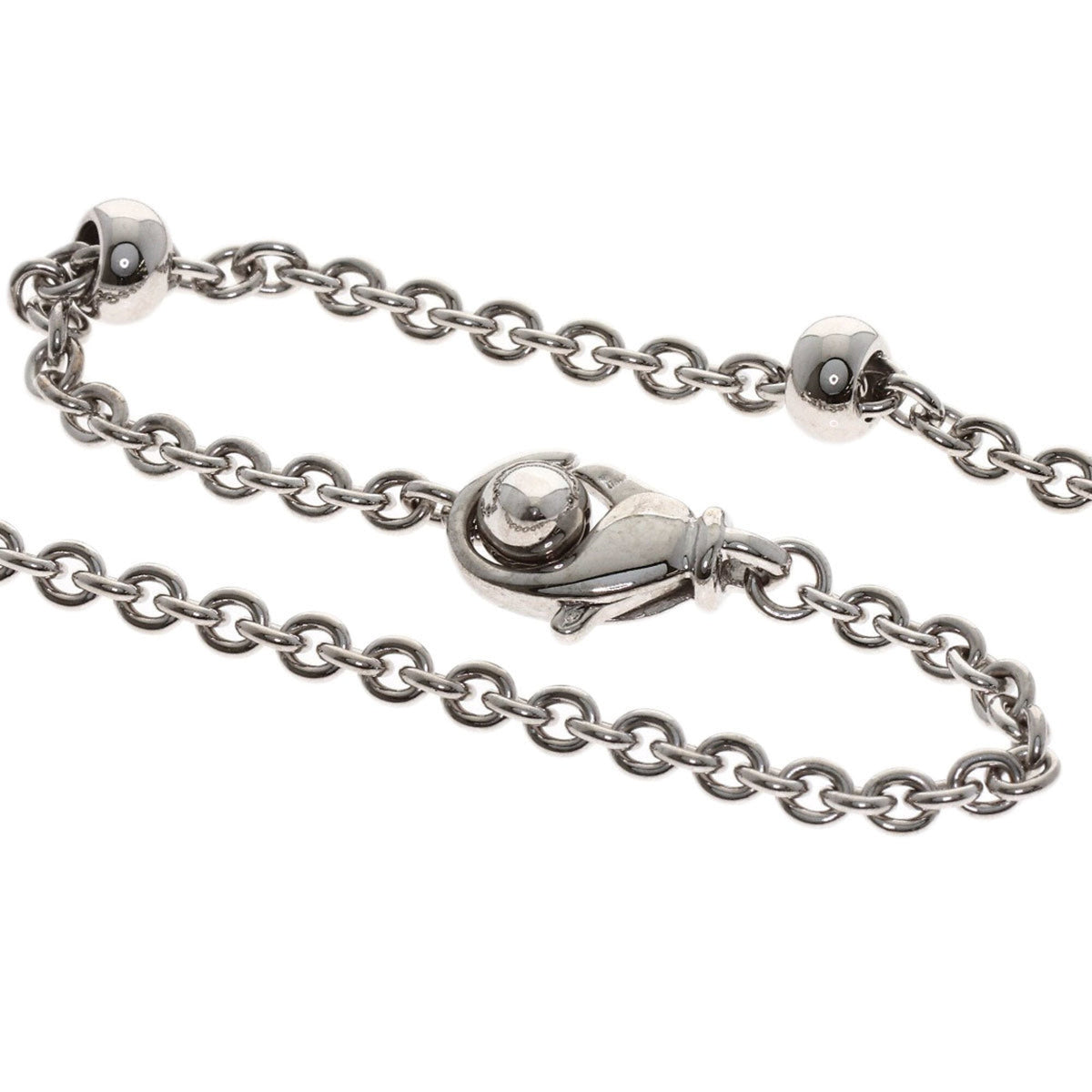 Catene Three Ball Pendant Necklace 18K White Gold