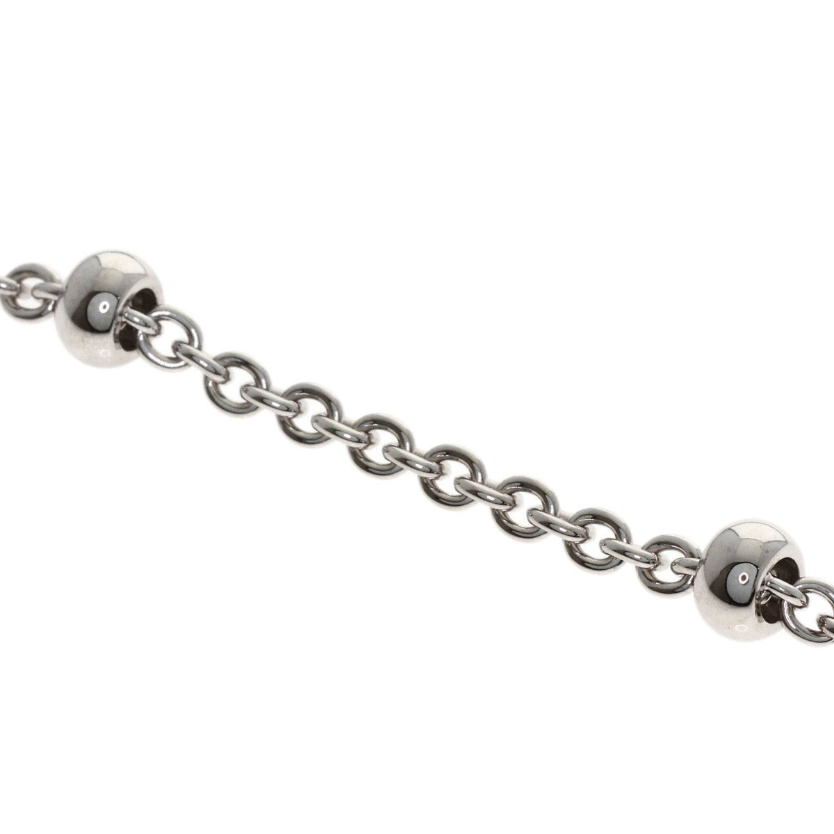 Catene Three Ball Pendant Necklace 18K White Gold