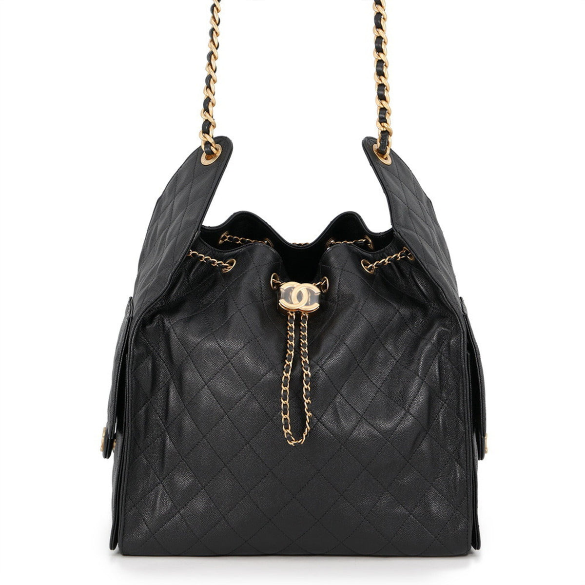Chanel 25 Hobo Bag Quilted Caviar Medium