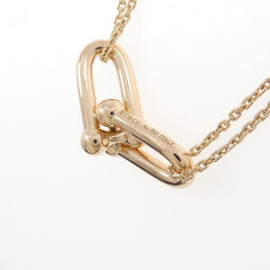 Tiffany & Co. Double Link Pendant Necklace 18K Rose Gold Large - view 4