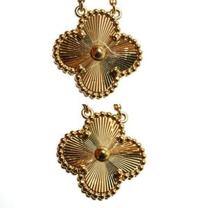 Van Cleef & Arpels Vintage Alhambra Pendant Necklace 18K Yellow Gold - view 3