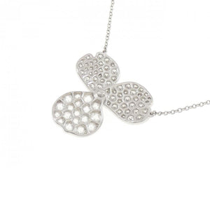 Tiffany & Co. Paper Flower Pendant Necklace Platinum - view 4