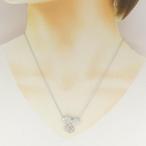 Tiffany & Co. Paper Flower Pendant Necklace Platinum - view 6