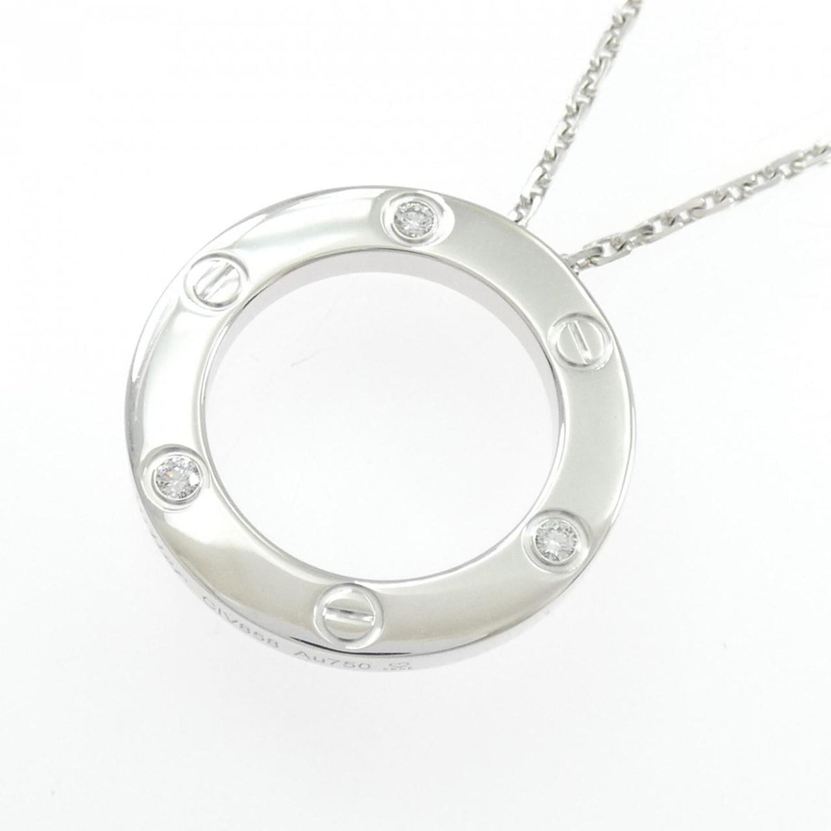 Cartier Pendant Necklace 18K White Gold With Diamond – view 3