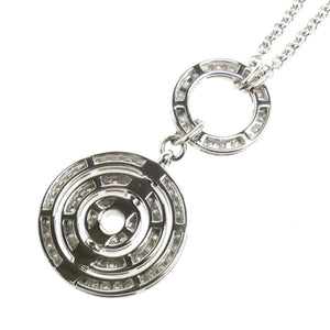 Bvlgari Astrale Cerchi Pendant Necklace 18K White Gold with Diamond - view 4