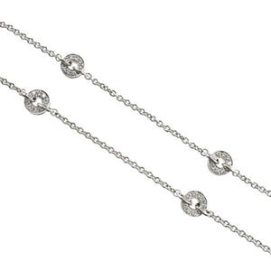 Bvlgari Astrale Cerchi Pendant Necklace 18K White Gold with Diamond - view 5