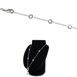 Bvlgari Astrale Cerchi Pendant Necklace 18K White Gold with Diamond - view 6