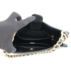 Chanel CC Front Pocket Chain Hobo Quilted Lambskin Small - view 6