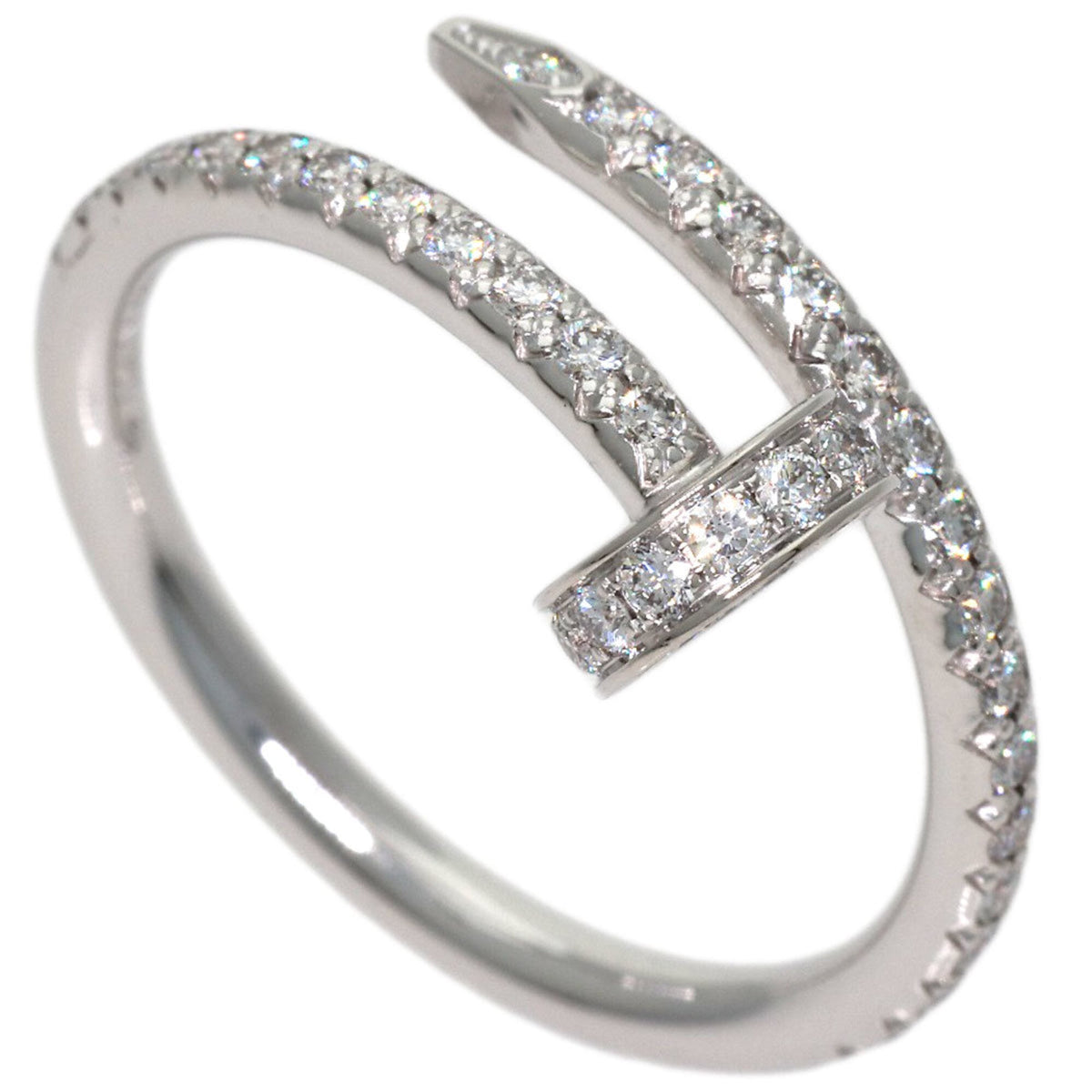Cartier Juste un Clou Ring 18K White Gold Small with Diamond