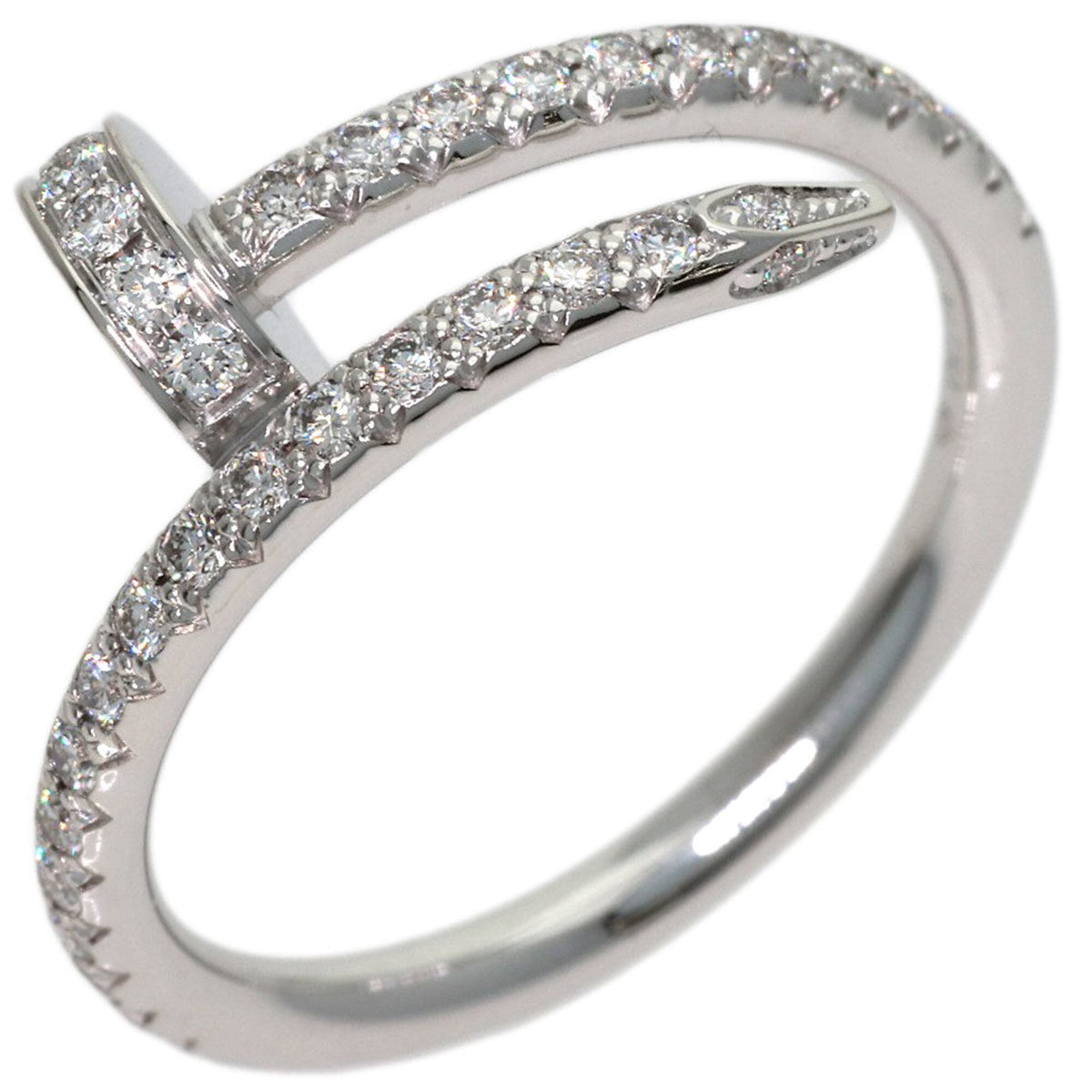 Cartier Juste un Clou Ring 18K White Gold Small with Diamond – view 2