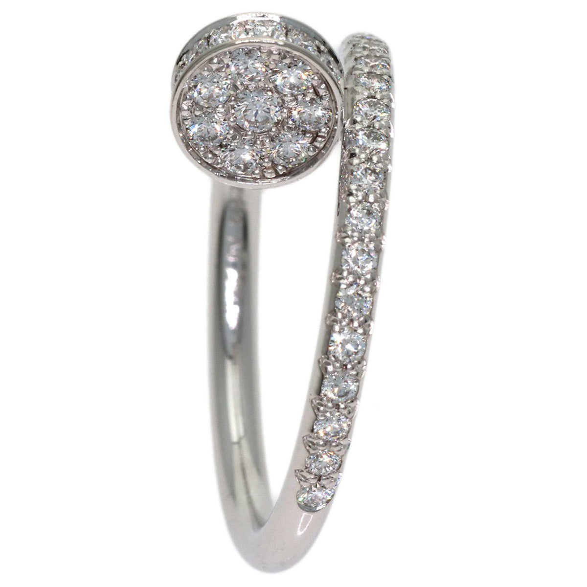 Cartier Juste un Clou Ring 18K White Gold Small with Diamond – view 3