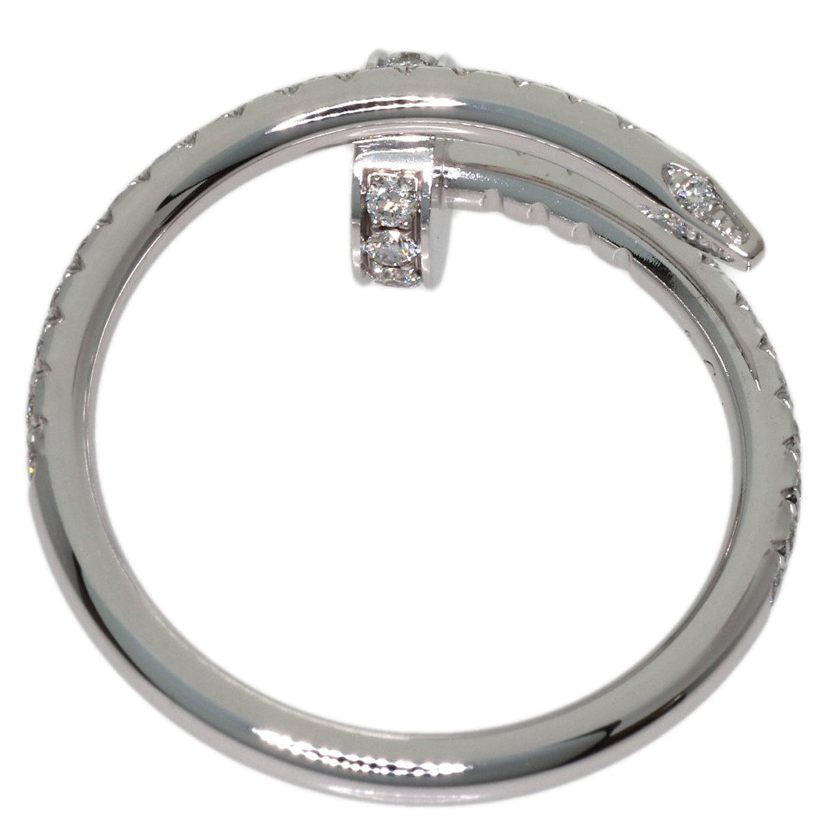 Cartier Juste un Clou Ring 18K White Gold Small with Diamond – view 4
