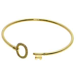 Tiffany & Co. Oval Key Wire Bracelet 18K Yellow Gold - view 1