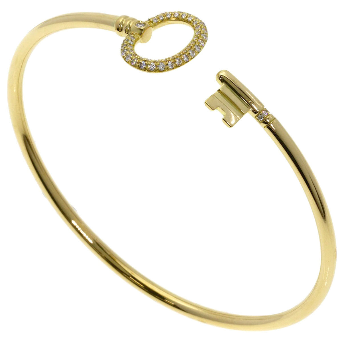 Oval Key Wire Bracelet 18K Yellow Gold