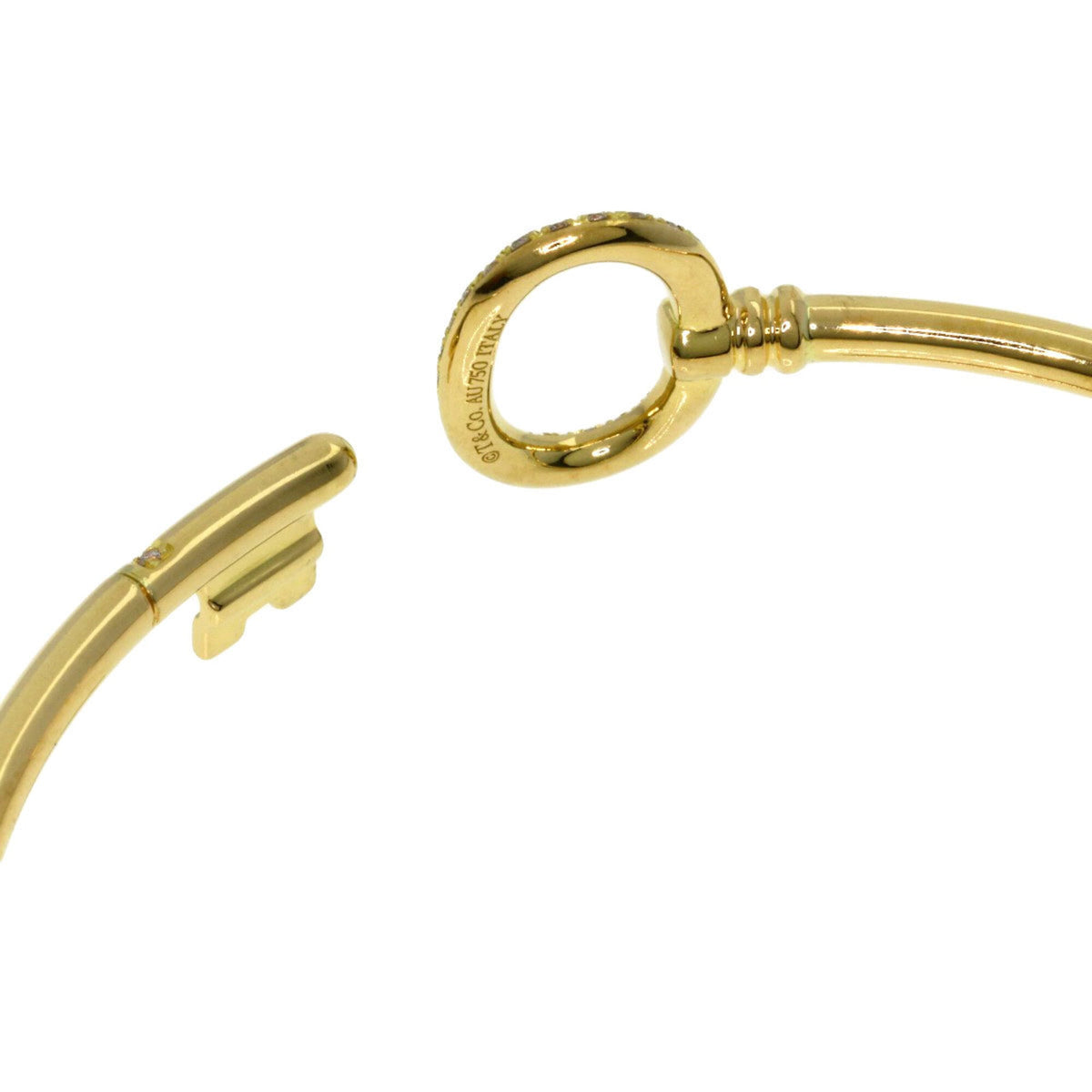 Oval Key Wire Bracelet 18K Yellow Gold