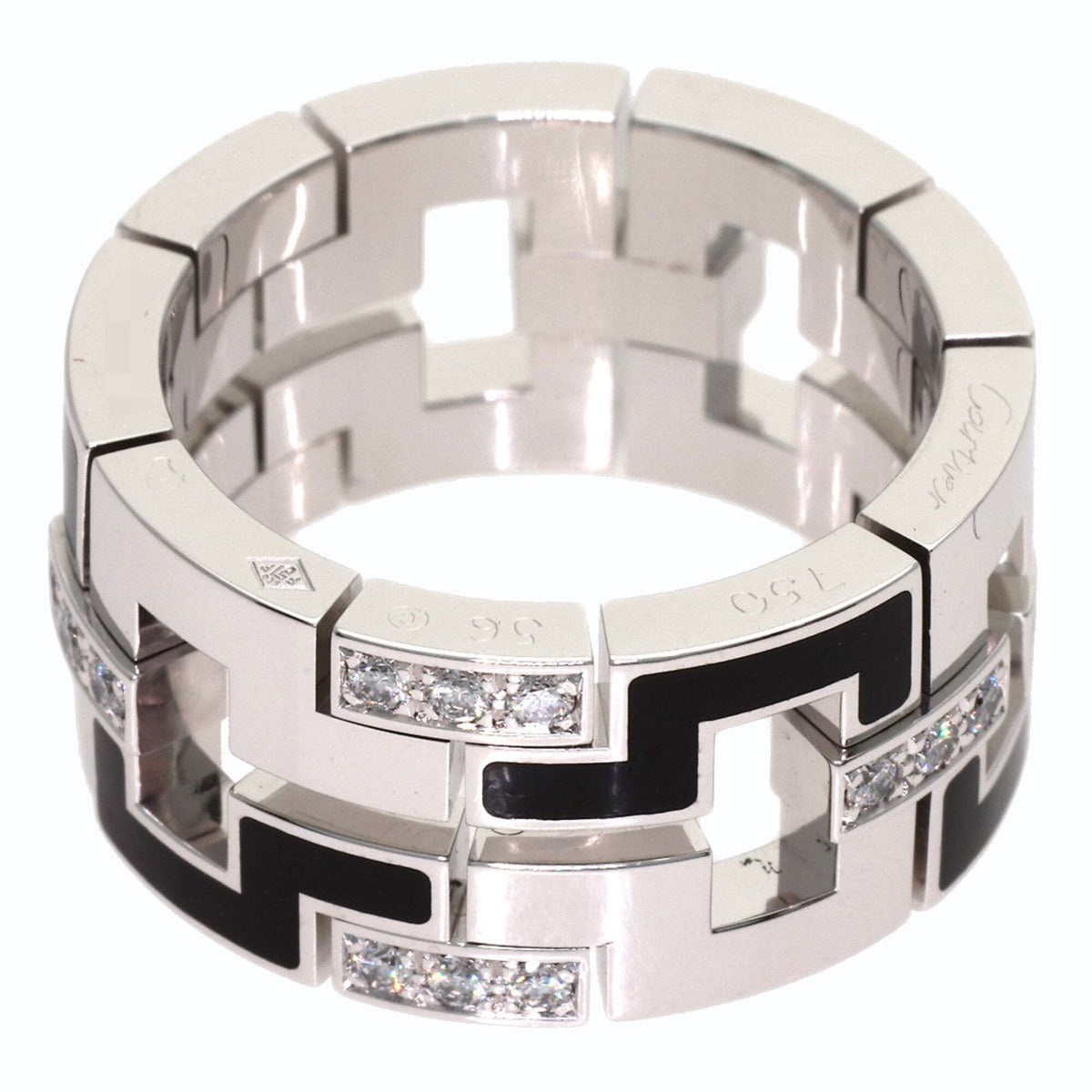 Cartier Dragon Padlock Ring 18K White Gold with Diamond – view 4