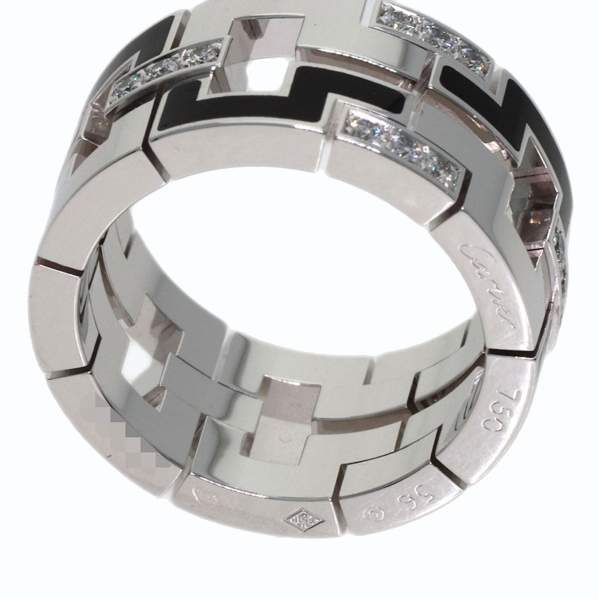 Cartier Dragon Padlock Ring 18K White Gold with Diamond – view 5