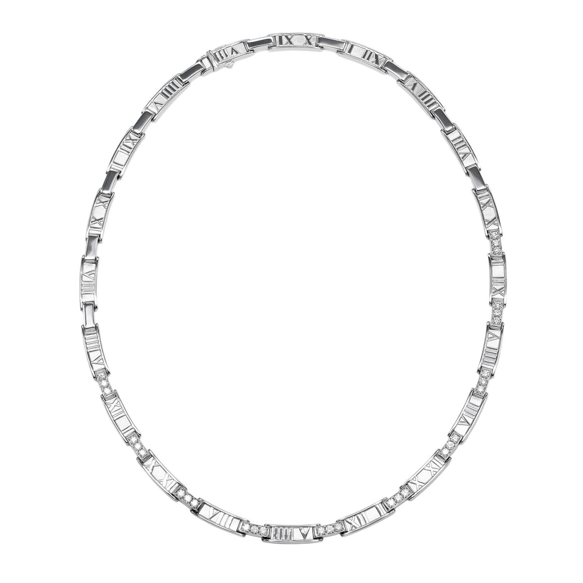 Tiffany & Co. Atlas Necklace 18K White Gold