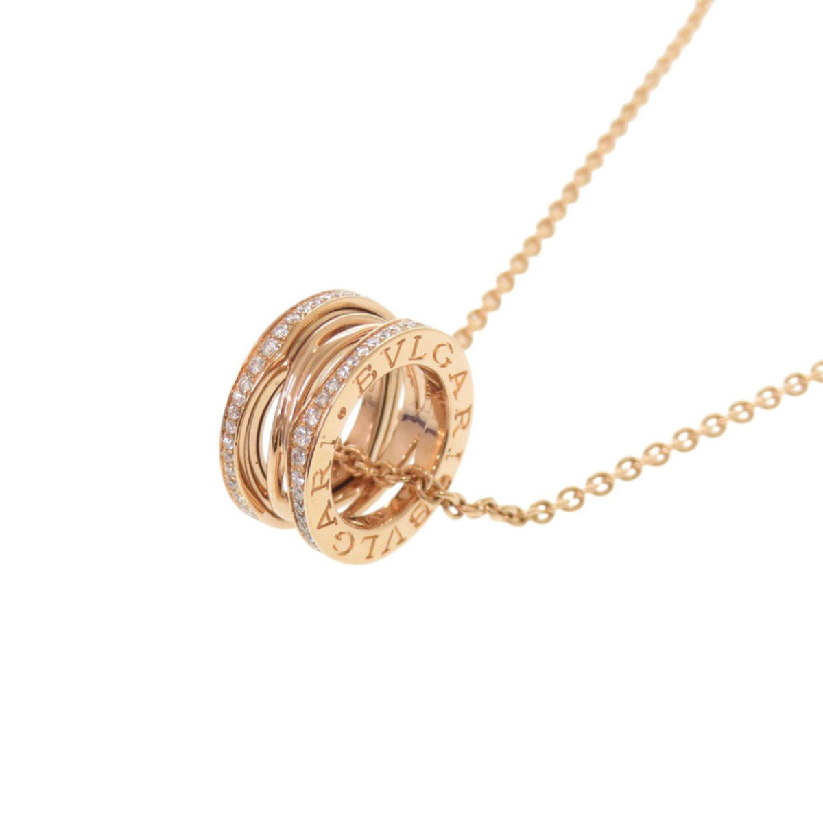 Bvlgari B.Zero1 Pendant Necklace 18K Rose Gold