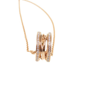 Bvlgari B.Zero1 Pendant Necklace 18K Rose Gold - view 2