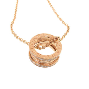 Bvlgari B.Zero1 Pendant Necklace 18K Rose Gold - view 5