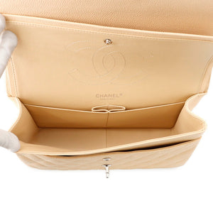 Chanel Classic Double Flap Bag Quilted Caviar Jumbo - view 7