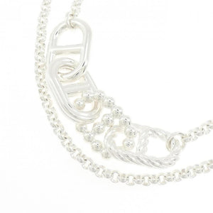 Hermes Chaine d'Ancre Pendant Necklace Sterling Silver - view 2