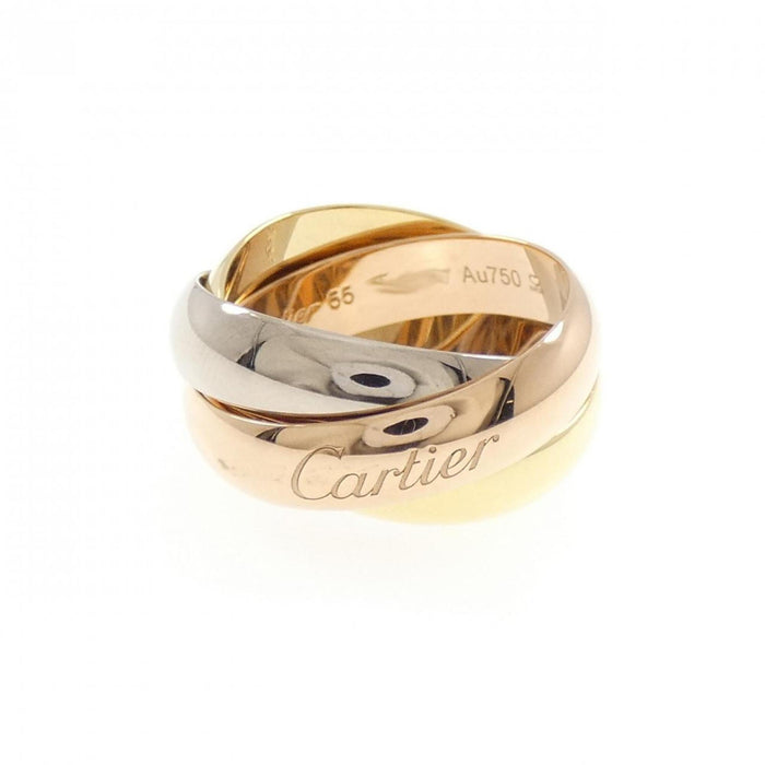 Cartier Vendome Louis Cartier Band Ring 18K Tricolor Gold