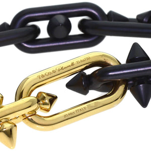 Tiffany & Co. Bracelet 18K Yellow Gold and Titanium Large with Diamond - view 4