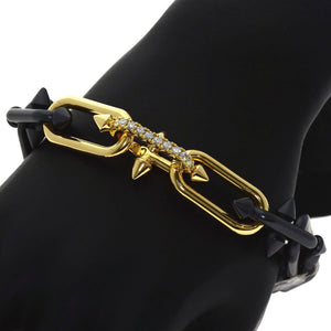 Tiffany & Co. Bracelet 18K Yellow Gold and Titanium Large with Diamond - view 5