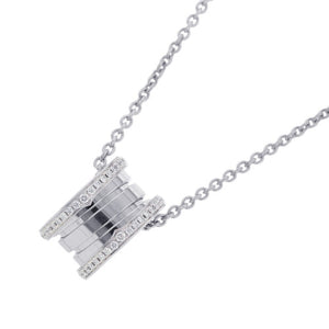 Bvlgari B.Zero1 Pendant Necklace 18K White Gold and Diamond - view 3
