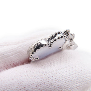 Van Cleef & Arpels Alhambra Pendant Necklace 18K White Gold and Chalcedony - view 7