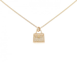 Hermes Pendant Necklace 18K Rose Gold with Diamond - view 1