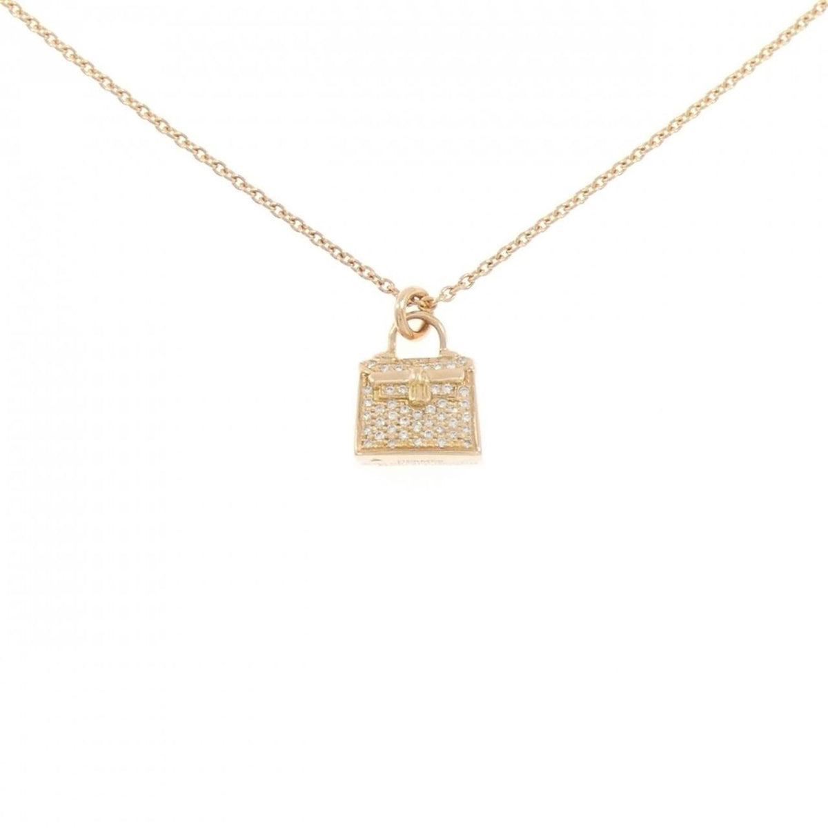 Pendant Necklace 18K Rose Gold with Diamond