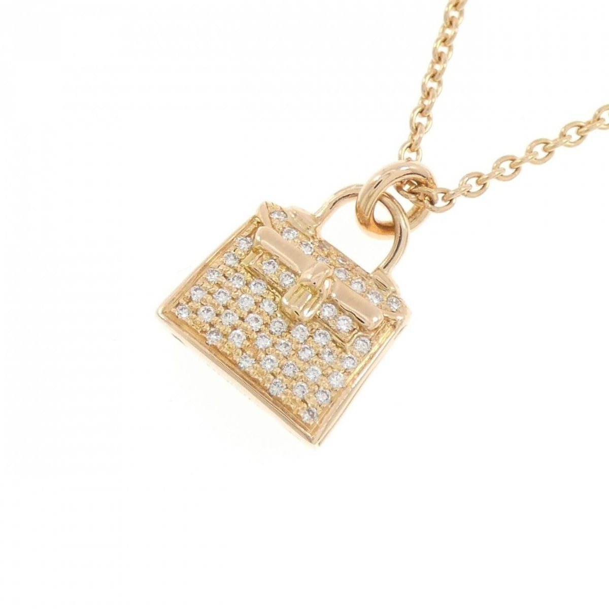 Pendant Necklace 18K Rose Gold with Diamond