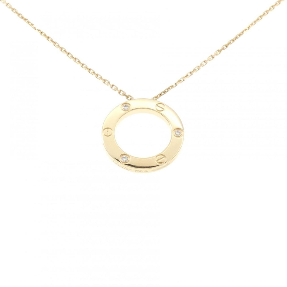 Cartier Pendant Necklace 18K Yellow Gold With Diamond