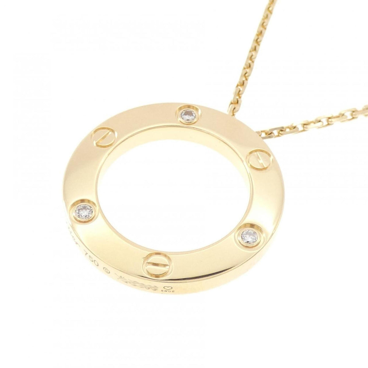 Cartier Pendant Necklace 18K Yellow Gold With Diamond – view 3