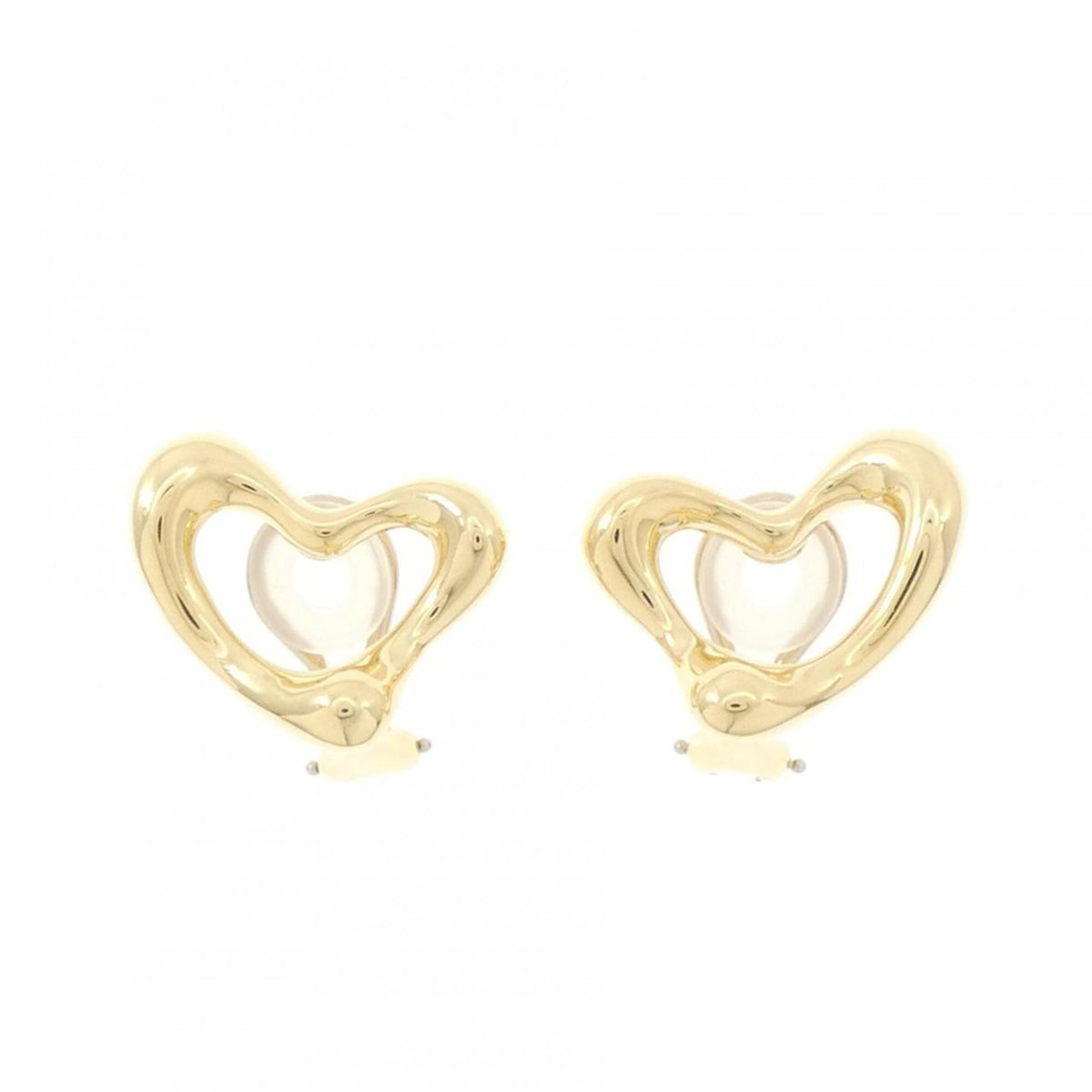 Open Heart Earrings 18K Yellow Gold 20.1mm 18K Yellow Gold