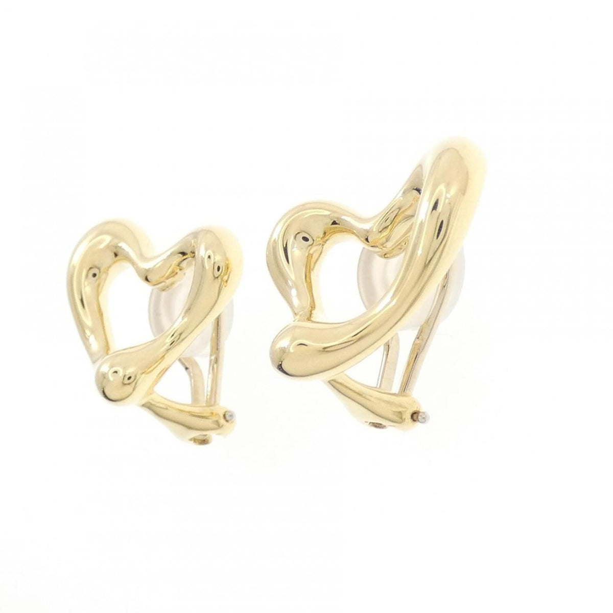 Open Heart Earrings 18K Yellow Gold 20.1mm 18K Yellow Gold
