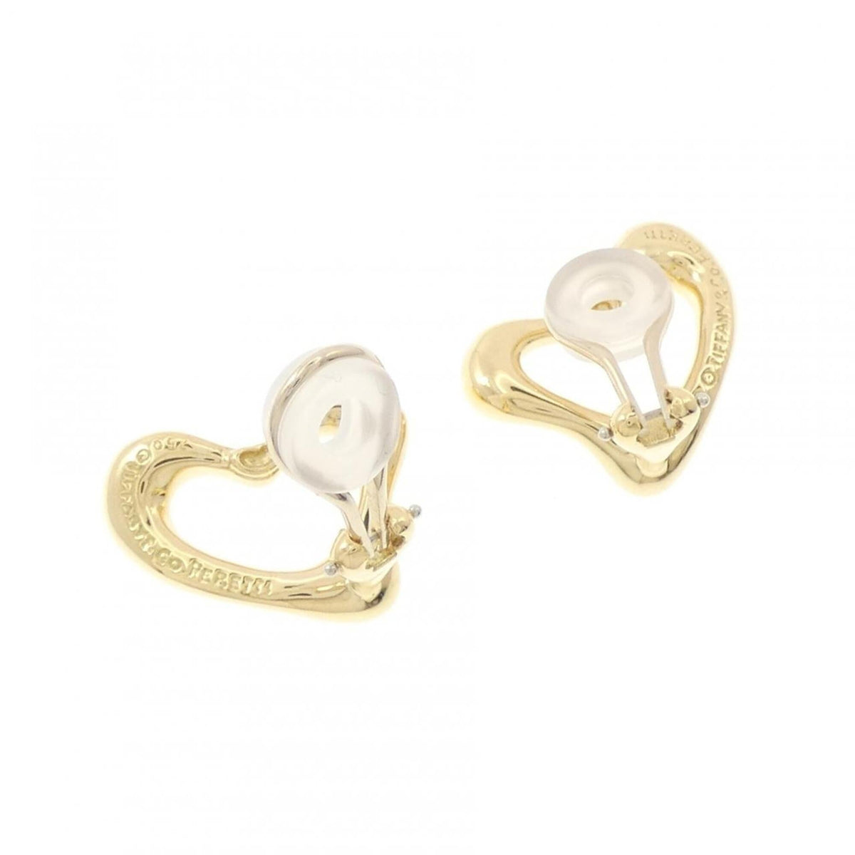Open Heart Earrings 18K Yellow Gold 20.1mm 18K Yellow Gold