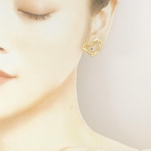 Tiffany & Co. Open Heart Earrings 18K Yellow Gold 20.1mm 18K Yellow Gold - view 4