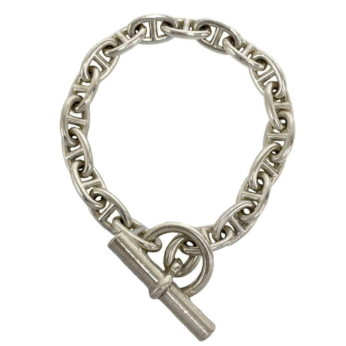 Hermes Chaine d'Ancre Bracelet Sterling Silver Medium